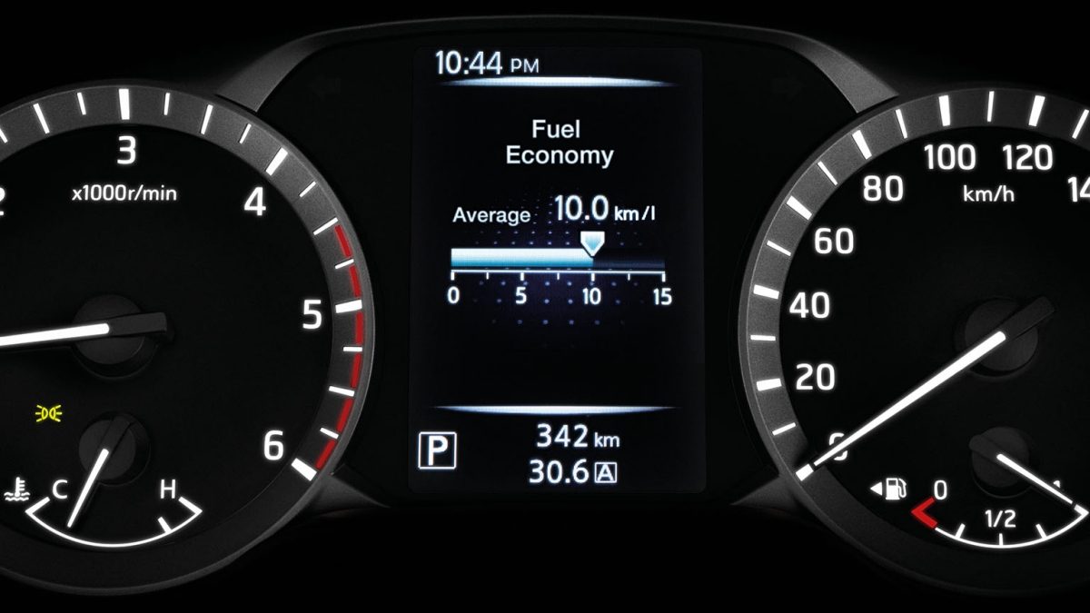 Nissan Navara Fuel-economy Display